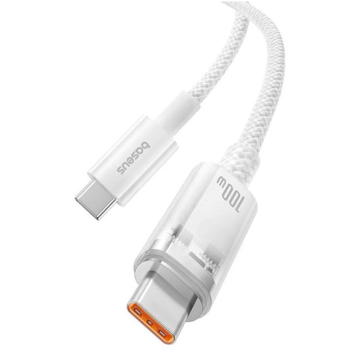 KABEL BASEUS USB-C DO USB-C 1M PD100W WHITE