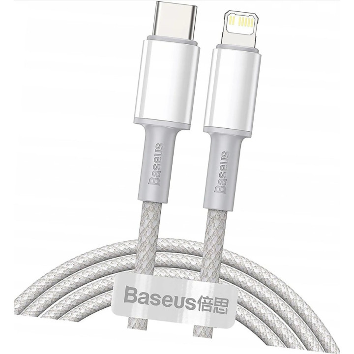 KABEL BASEUS USB TYP-C -LIGHTNING PD20W 2M WHITE