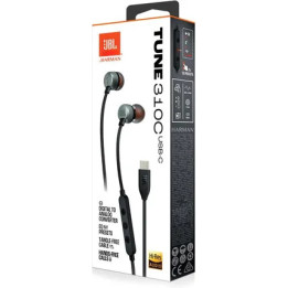 SŁUCHAWKI JBL TUNE 310C USB-C BLACK