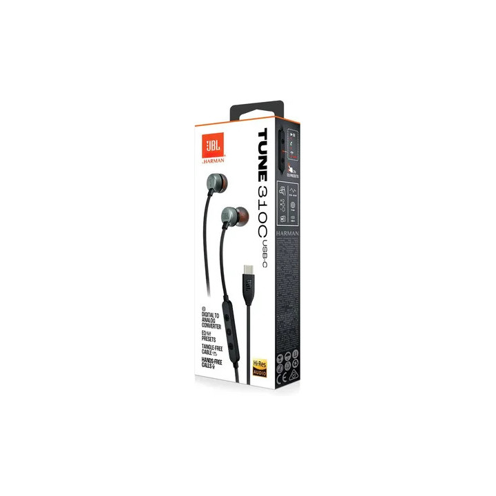 SŁUCHAWKI JBL TUNE 310C USB-C BLACK