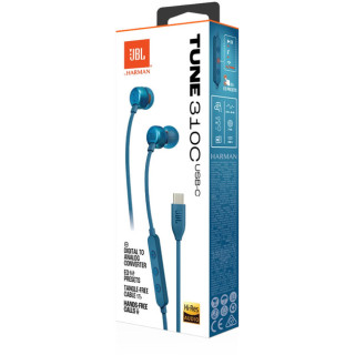 SŁUCHAWKI JBL TUNE 310C USB-C BLUE