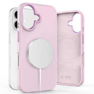 CASE TECH SILICON MAGSAFE IPHONE 16 PINK