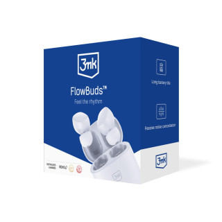 SŁUCHWAKI BLUETOOTH 3MK FLOWBUDS WHTE 