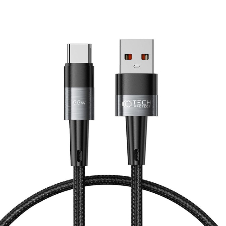 KABEL TECH USB TYP-C 25CM 66W 6A PD