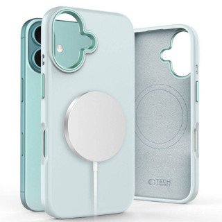 CASE TECH SILICON MAGSAFE IPHONE 16 SKY BLUE