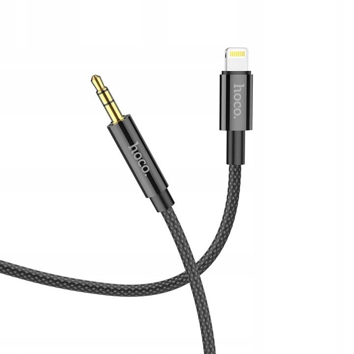 KABEL HOCO AUX DO LIGHTNING  BLACK