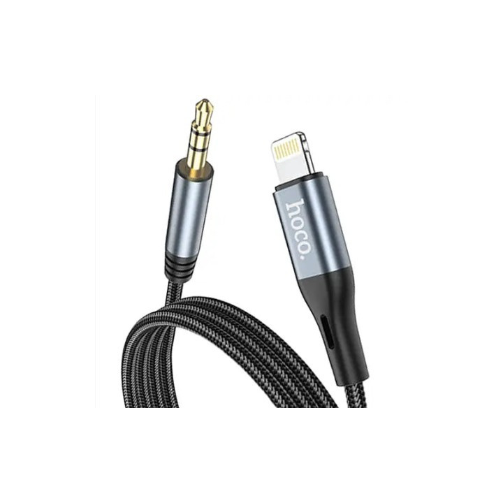 KABEL HOCO AUX DO LIGHTNING  BLACK