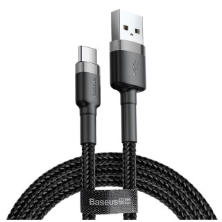 KABEL BASEUS KEVLAR USB TYP-C 3A 1M GRAY