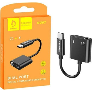 ADAPTER HF TYP-C DENMEN AUDIO JACK+ZASILANIE