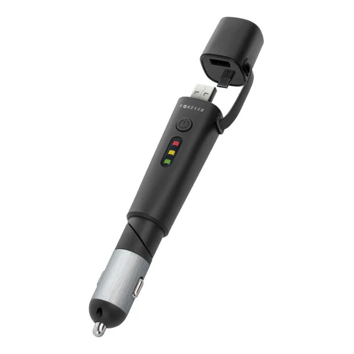 POWER BANK FOREVER 2600MAH+ŁAD SAMOCH BLACK