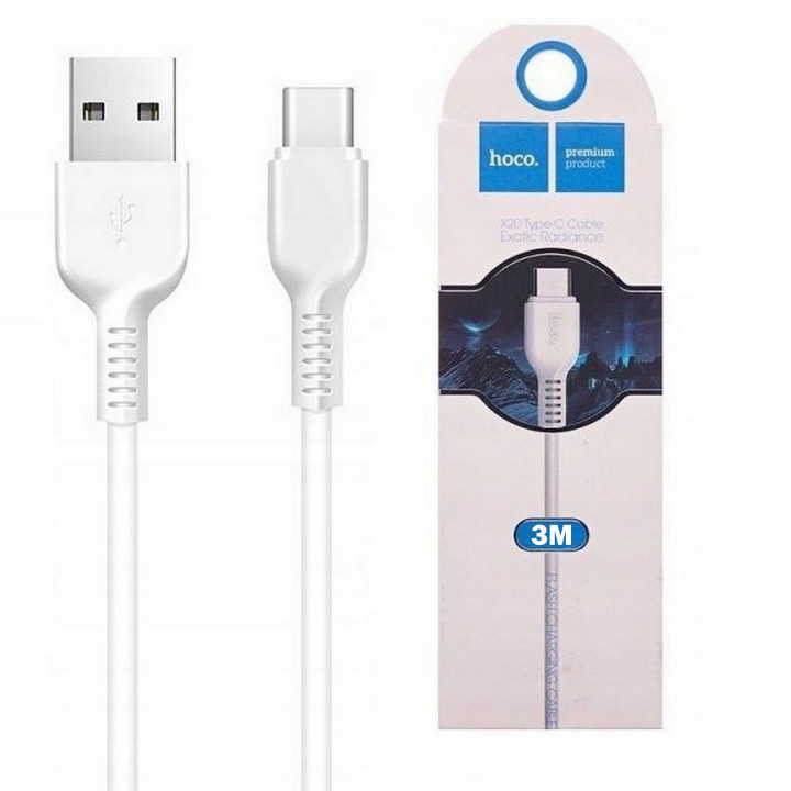 KABEL HOCO USB TYP-C 3M WHITE