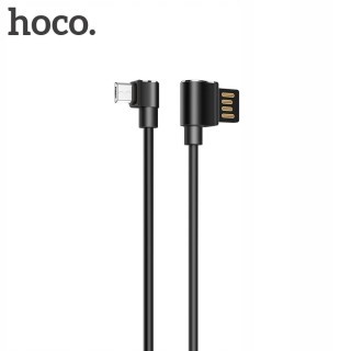 KABEL HOCO LIGHTNING KĄT 90 1.2M BLACK
