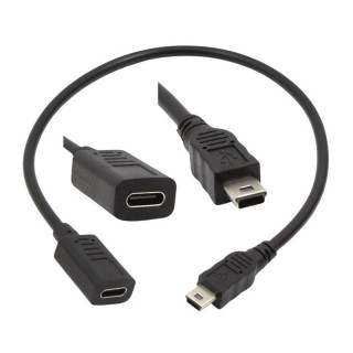 ADAPTER TYP-C DO MINI USB BLACK