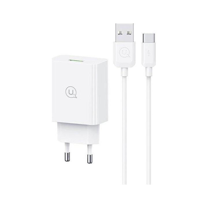 ŁAD SIECIOWA HOCO USAMS USB TYP-C WHITE