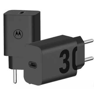 KOSTKA ŁAD SIEC MOTO USB-C 30W BLACK