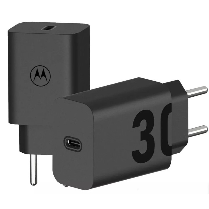 KOSTKA ŁAD SIEC MOTO USB-C 30W BLACK