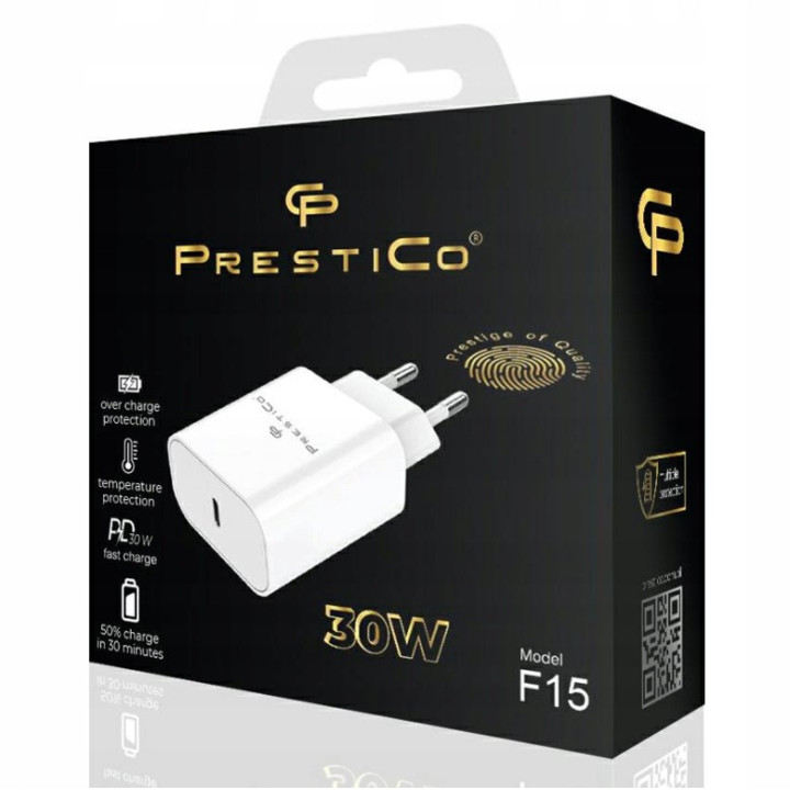 KOSTKA PRESTICO HOCO USB-C 30W WHITE