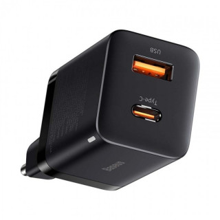 KOSTKA ŁAD SIEC BASEUS 30W USB+USB TYP C PPS BLACK