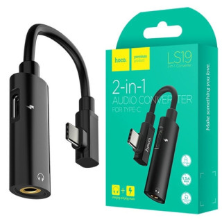 ADAPTER HOCO HF/ŁADOWANIE- TYP C 2W1 LS19