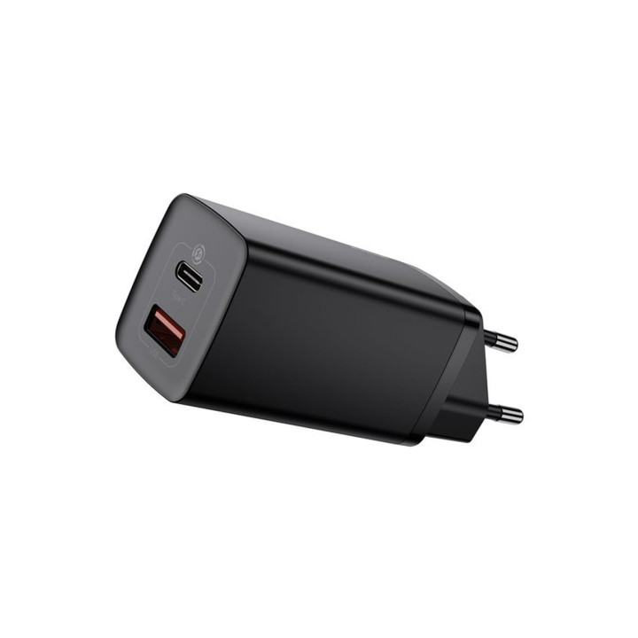 KOSTKA ŁAD SIEC BASEUS 65W USB+USB-C BLACK