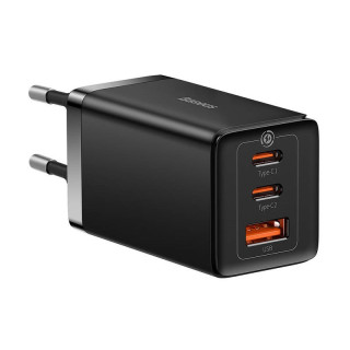 ŁAD SIE BASEUS 65W 2XUSB-C+USB-A+KABEL USB-C BLACK