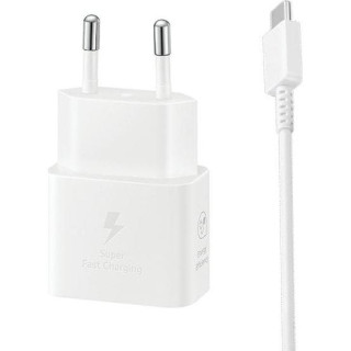 ŁAD SIEC SAMSUNG 25W GAN SUPER FAST+KABEL WHITE