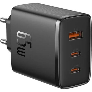 KOSTKA ŁAD SIE BASEUS 65W 2XUSB-C+USB-A BLACK