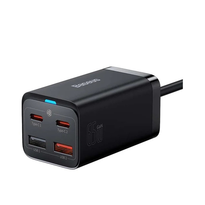 KOSTKA ŁAD SIE BASEUS 2XUSB-C+2XUSB-A 65W GAN3 PD
