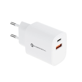 KOSTKA ŁAD SIEC FORCELL USB+USB TYP-C 3A 30W PD
