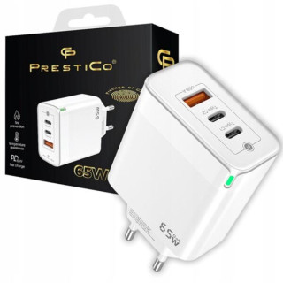 KOSTKA ŁAD SIE PRESTICO USB-A+2XUSB- C 65W WHITE