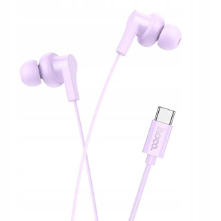 SŁUCHAWKI HOCO USB TYP-C PURPLE