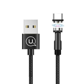 KABEL MAGNETYCZNY USB TYP-C USAMS 2.1A FAST BLACK