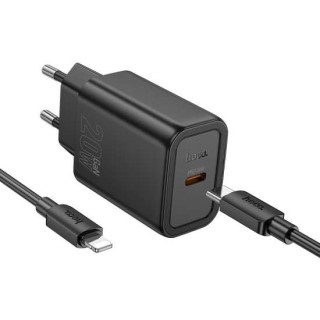 ŁAD SIE HOCO USB-C 20W+KABEL BLACK