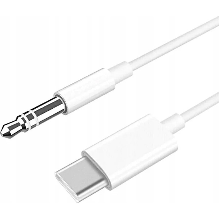 KABEL USB TYP C - JACK 3,5MM WHITE