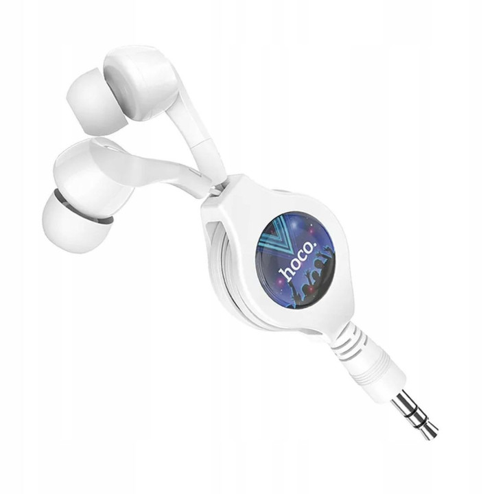 SŁUCHWAKI HOCO DOKA. TELESKOPOWE M68 WHITE