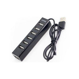 HUB UNITEK 2.0 7-PORTOW USB-A BLACK