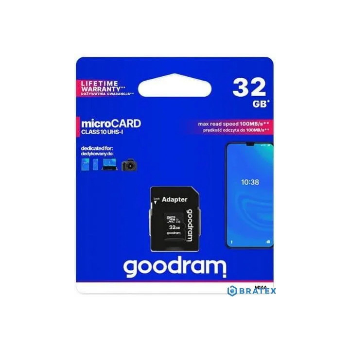 KARTA PAMIĘCI GOODRAM 32GB 10CL 95MB/S 4K