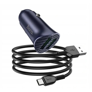 ŁAD SAMOCH HOCO 2XUSB 18W+KABEL MICRO Z39
