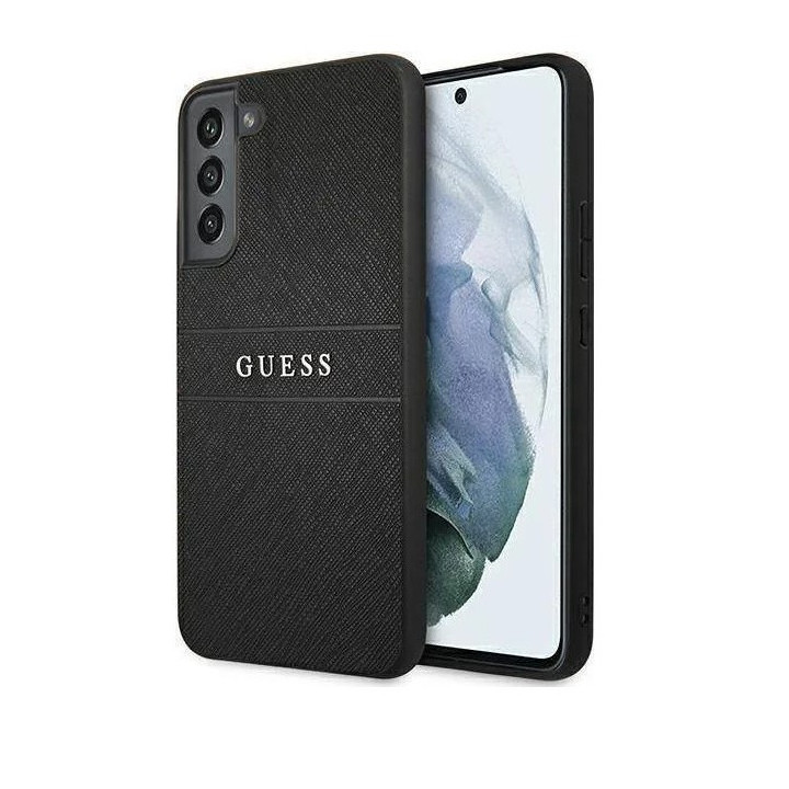 ETUI GUESS SAFFIANO STRIPE SAM S22 PLUS GRAY