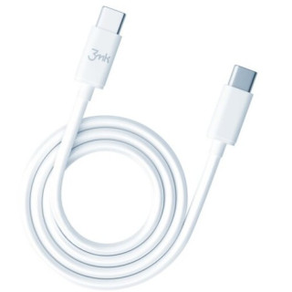 KABEL 3MK USB-C DO USB-C 1M PD100W WHITE