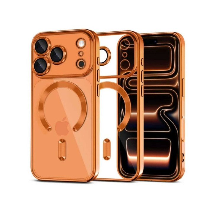 CASE TECH MAGFLEX IPHOE 17 PRO SHINY C. ORANGE
