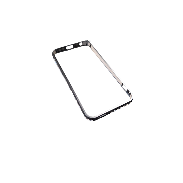 BUMPER METAL IPHONE 5/5S CYRKONIA BLACK