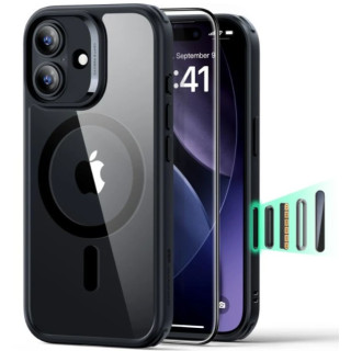 CASE ESR HYBRID MAG IPHONE 17 CLEAR BLACK