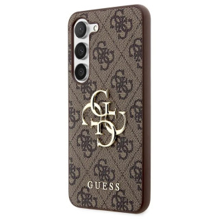 GUESS BIG METAL LOGO SAM GALAXY S23 FE BROWN