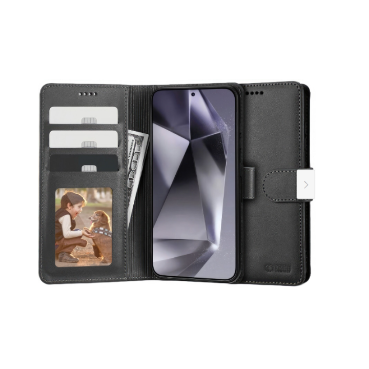 FLIP WALLET TECH 3MK SAM GALAXY S24 ULTRA BLACK