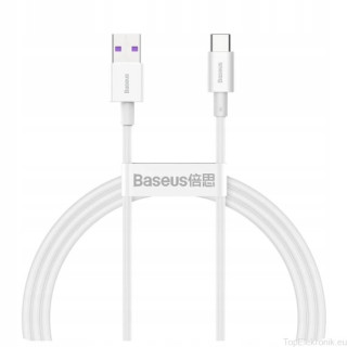 KABEL BASEUS USB TYP-C 66W PD 1M WHITE