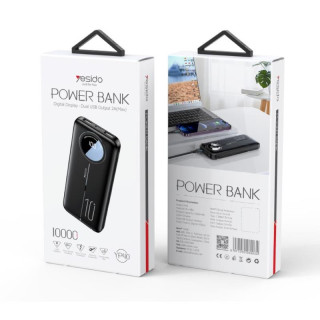 POWER BANK YESIDO 10 000MAH 2XUSB-A+USB-C