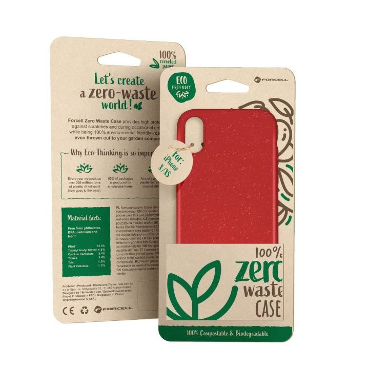 CASE BIO ZERO WASTE SAM GALAXY A40 RED