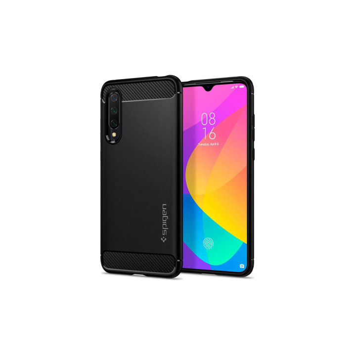 ETUI SPIGEN RUGGED ARMOR XIAOMI MI9 LITE BLACK