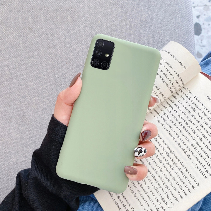 CASE SILICONE SAM GALAXY A51 A31 MIĘTA